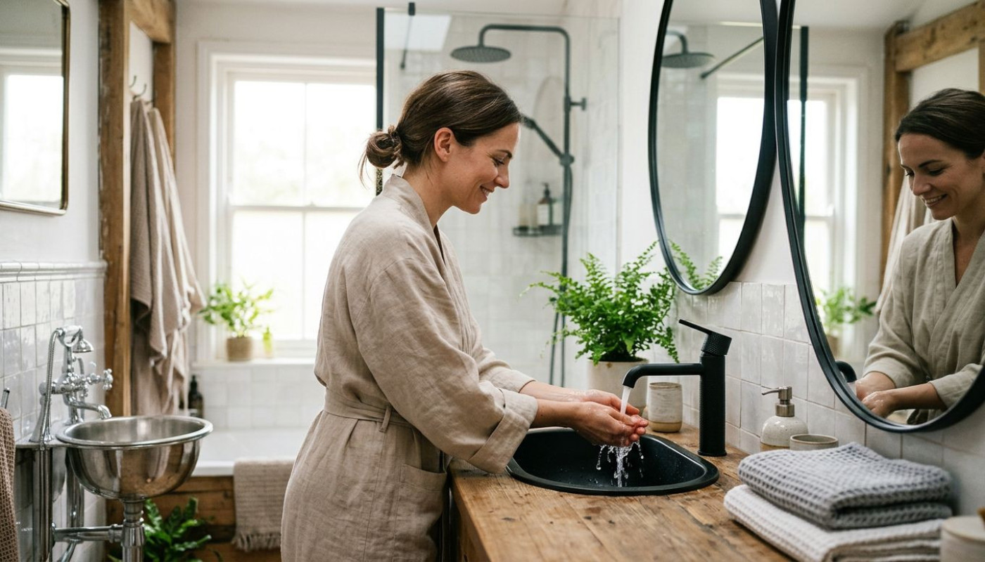 Salle de bain : l’évolution du robinet, miroir de nos modes de vie